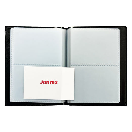 40 Pocket Black Name Business Card Holder by Janrax