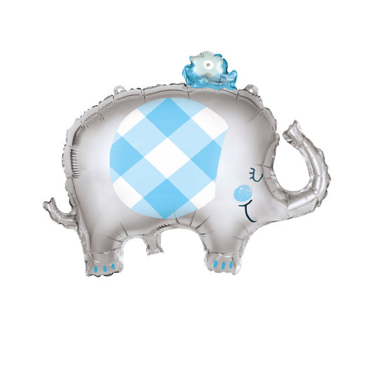 Blue Elephant Giant Foil Balloon 29"