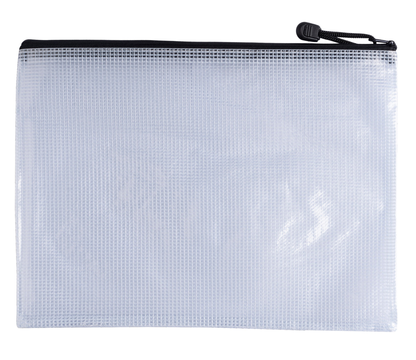 Pack of 12 A3 Black PVC Mesh Zip Bags