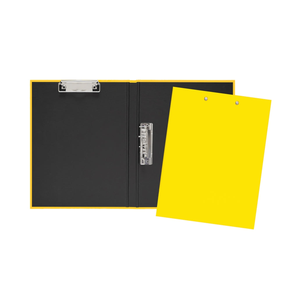 Yellow A4 Clipboard Document Clamp File Folder