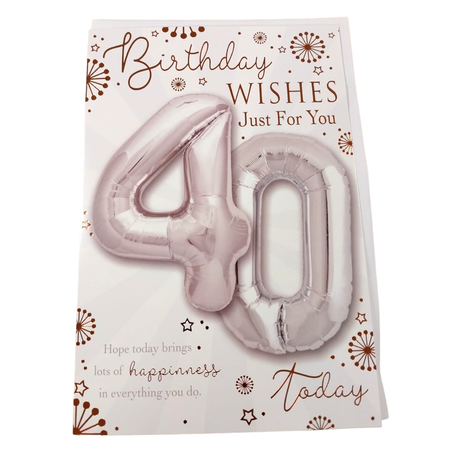 Age 40 Today Balloon Boutique Greeting Card