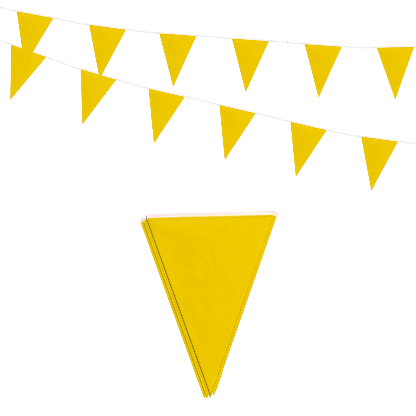 Yellow Bunting 10m with 20 Pennants