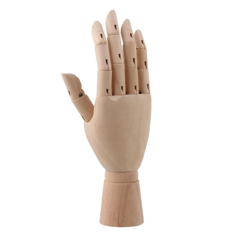 Small Wooden Right Hand Manikin 18cm (7")