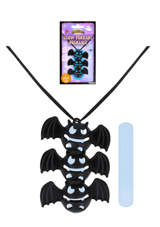 Glow Bat Pendant Necklace