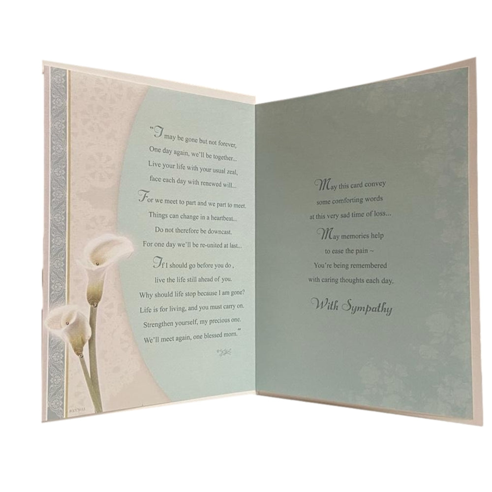 Soft Whispers Sympathy Card Poem Words