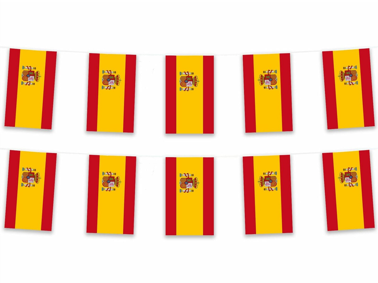 Spain Rectangle Bunting 10m with 20 Flags