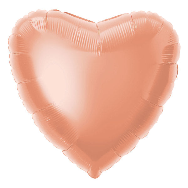 Rose Gold Heart Foil Balloon 18"