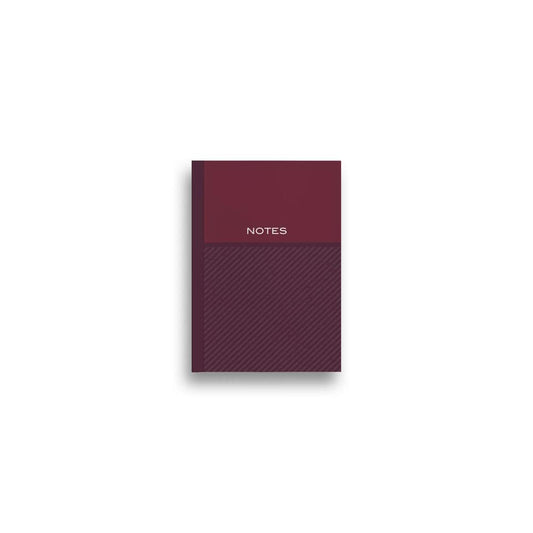 A6 Lined 100 Pages Red Block Design Notepad By Jolipad