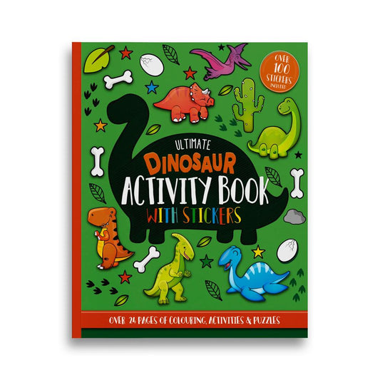 24 Pages Dinosaur Activity Book with Stickers