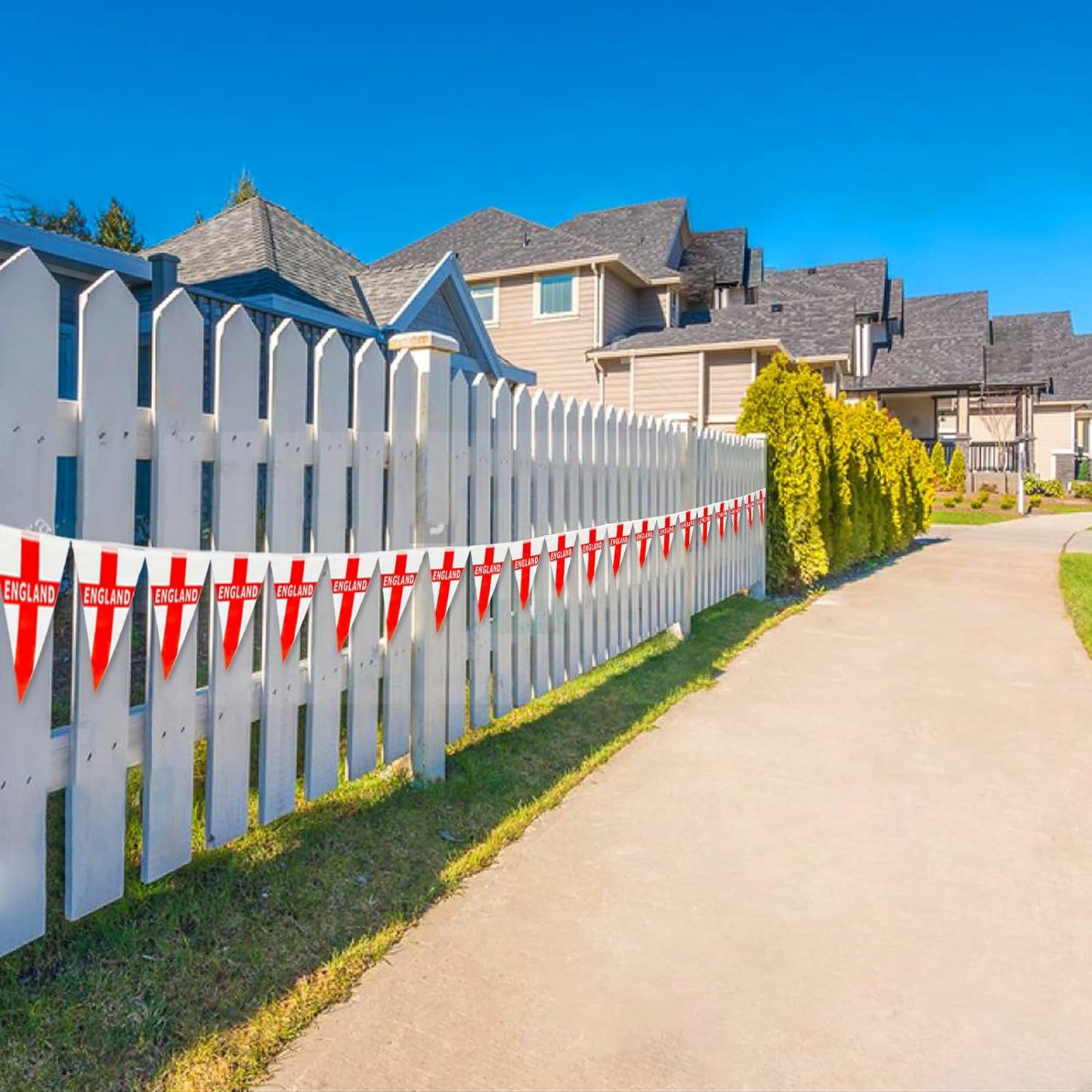 England St George Bunting 5m with PVC 12 Flags