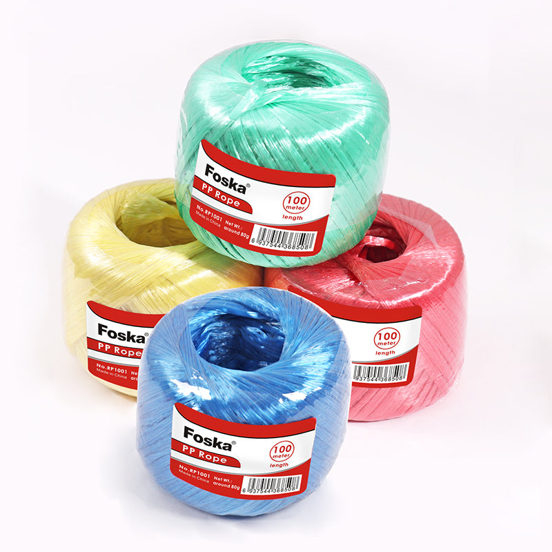 100m Coloured PP String Rope 80g