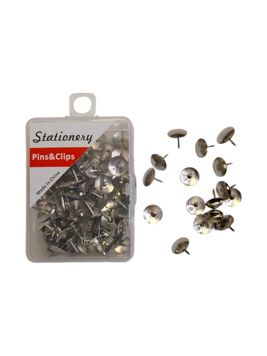 Pack of 100 Nickel Thumb Tacks