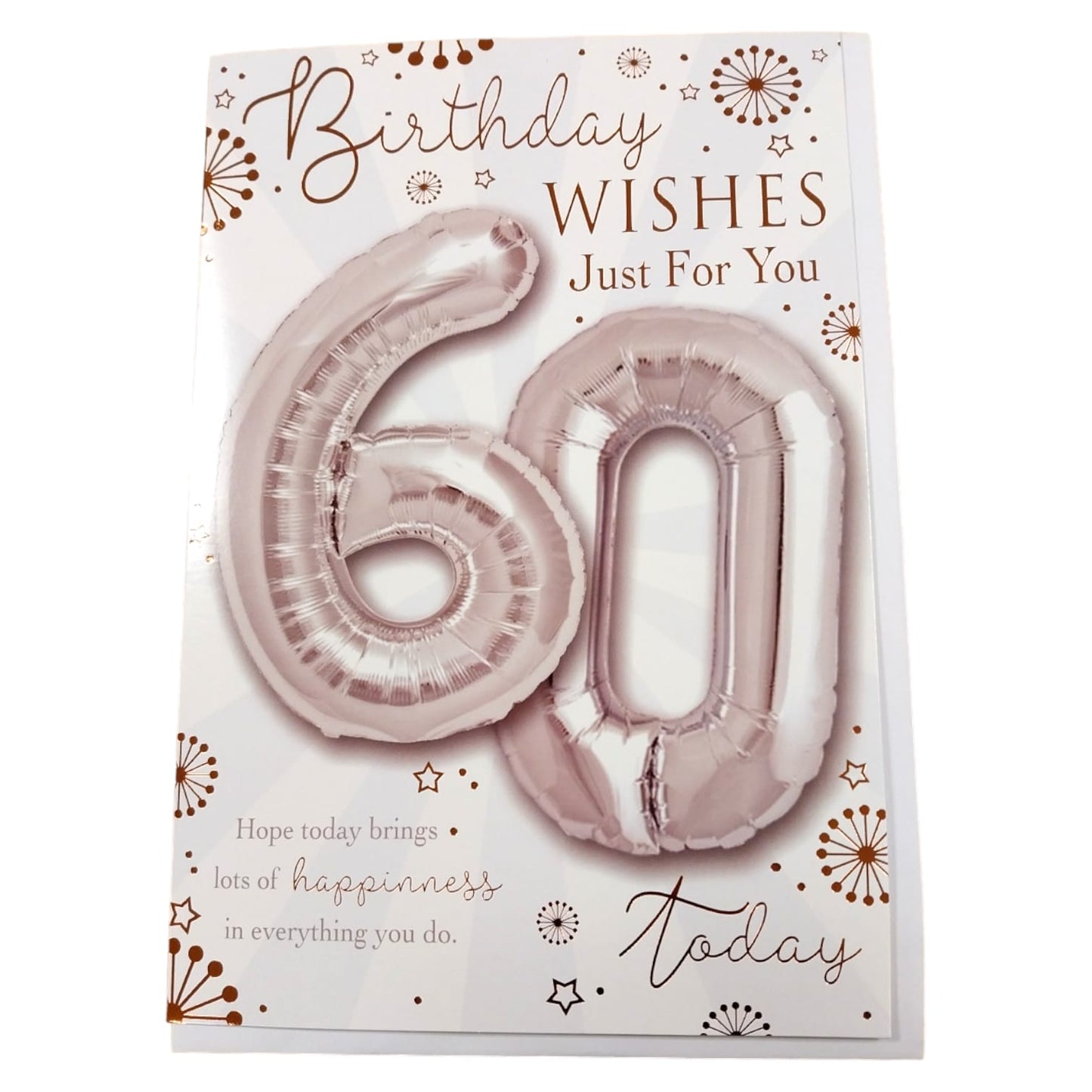 Age 60 today Balloon Boutique Greeting Card