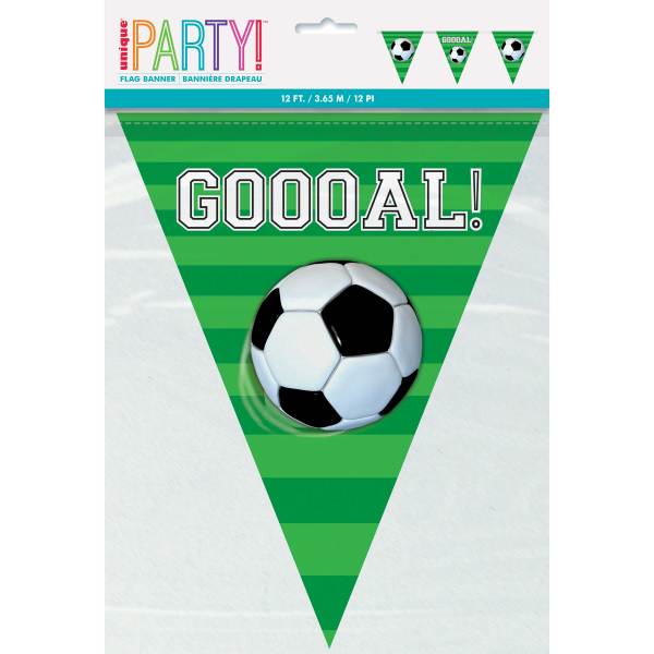 12ft 3D Football Soccer Plastic Flag Banner