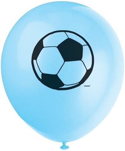 Pack of 8 3D Soccer 12" Latex Balloons