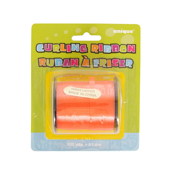 Orange Curling Ribbon 100 yds