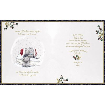 Bear Standing On Bucket Special Wife Boxed Christmas Card