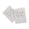 Pack of 10 Foil Finished Thank You Cards with Envelopes