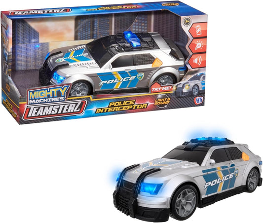 Teamsterz Mighty Medium Police Interceptor Realistic Lights & Siren Sounds Toy Car