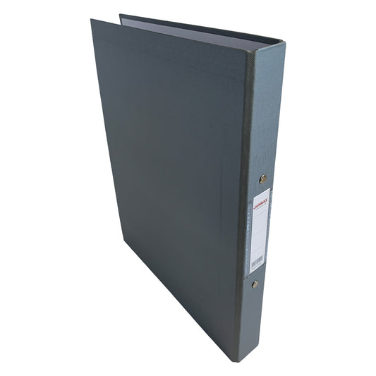 Pack of 20 A4 Grey Paper Over Board Ring Binders by Janrax