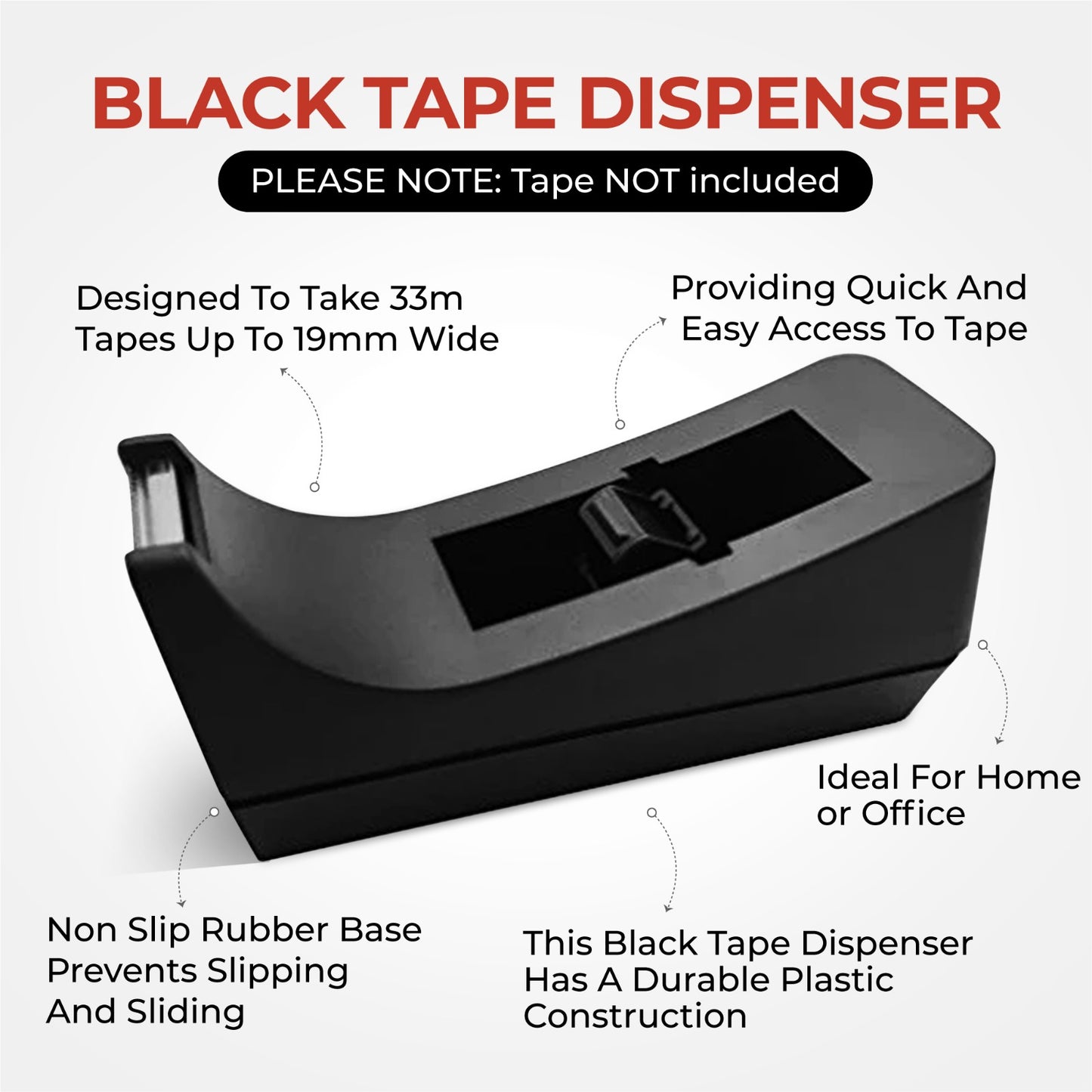 Janrax Black Tape Dispenser