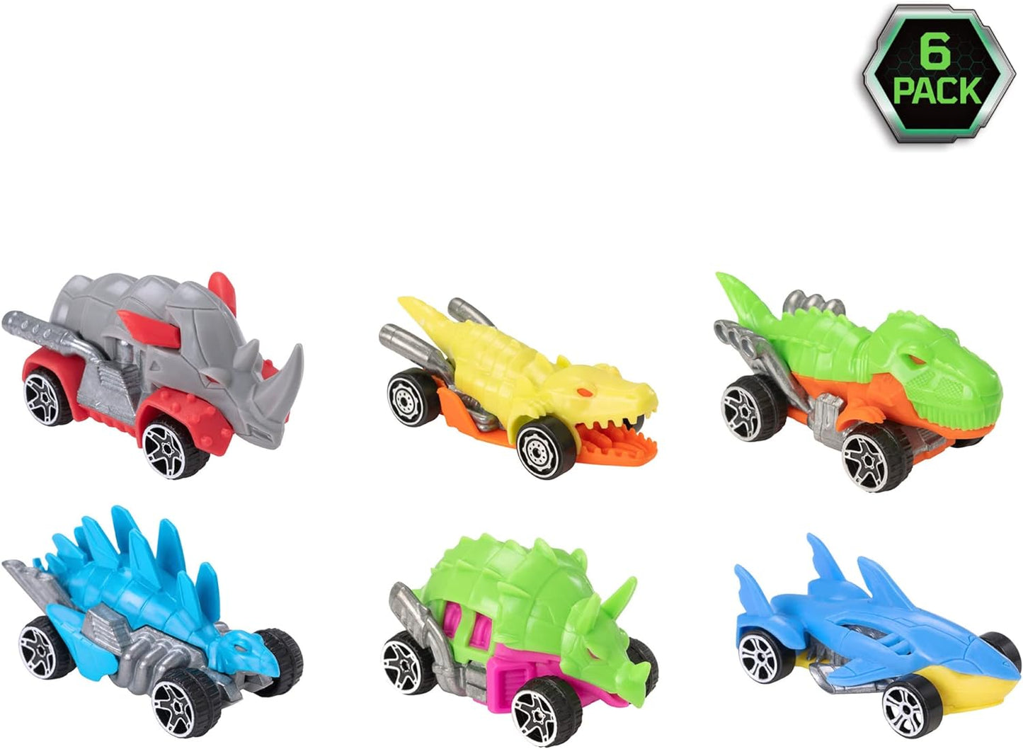 Pack of 6 Teamsterz Beast Machine Car Play Set