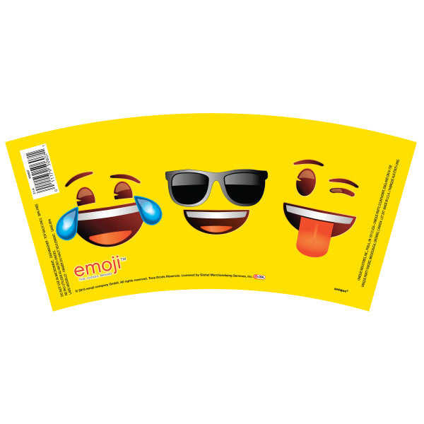 Single Emoji Faces 16oz Plastic Stadium Cup