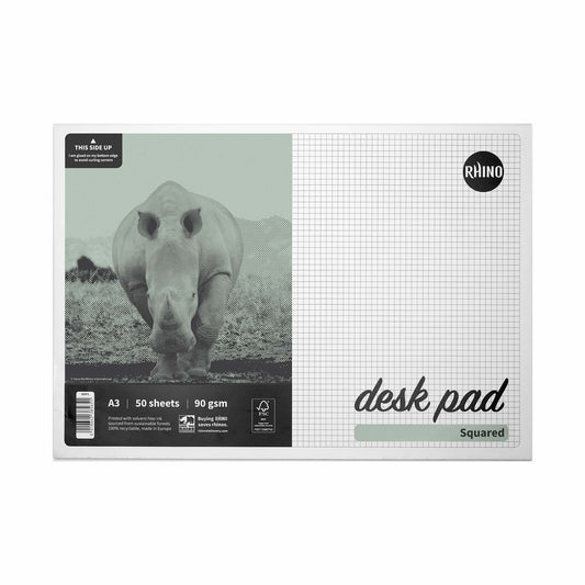 Rhino A3 50 Sheets 5mm Squared Desk Pad