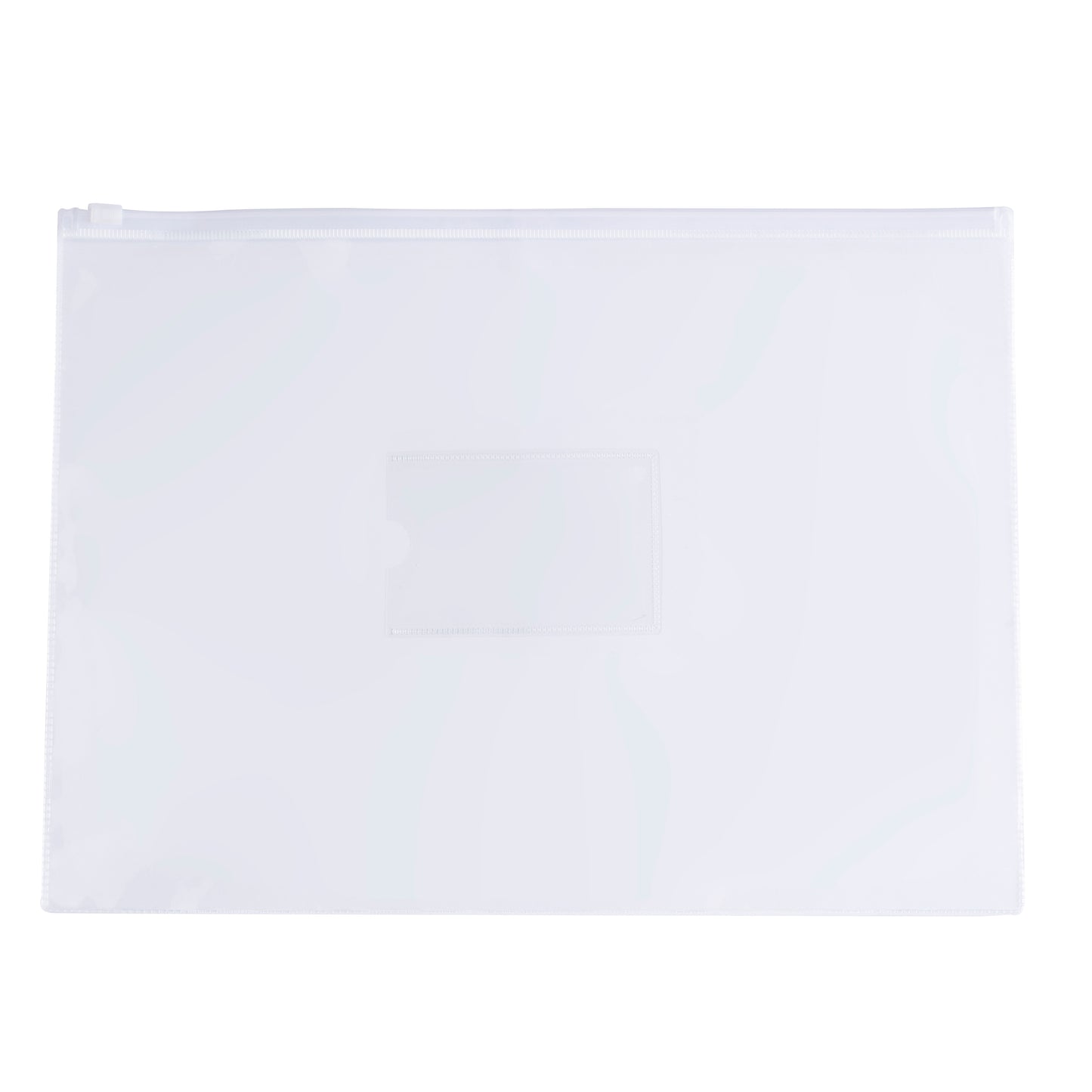 Pack of 12 A3 Clear Zippy Bags with White Zip