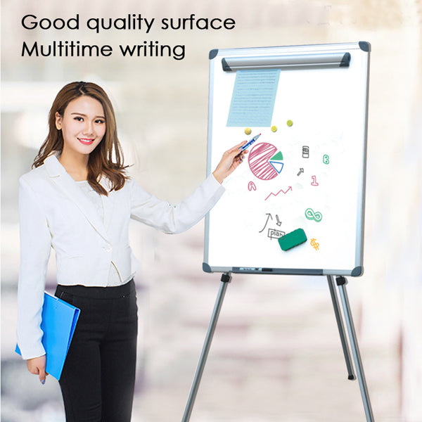 Magnetic White Background Flip Chart Pad Board Whiteboard 60 x 90cm 