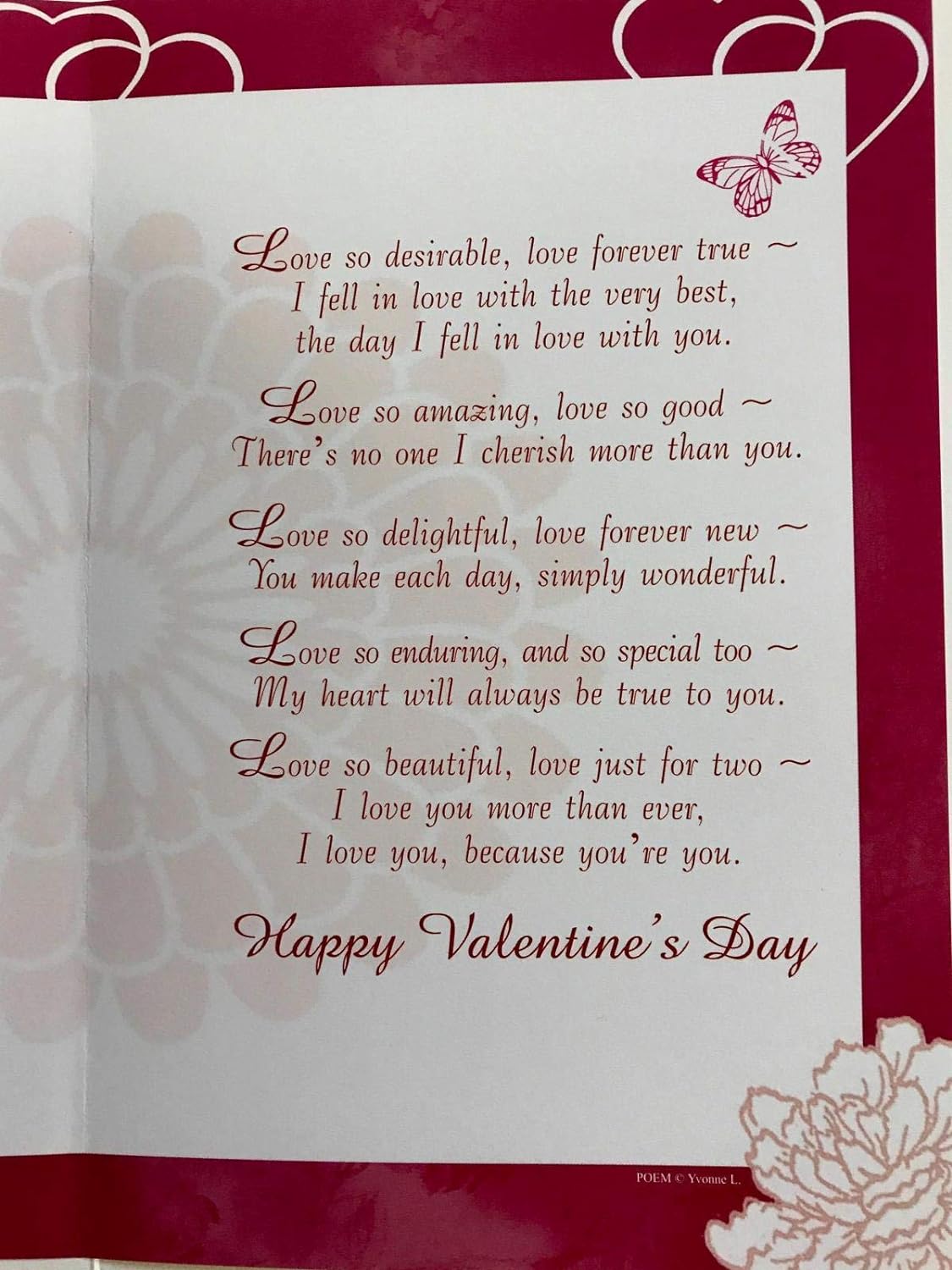 I Love you More Then Words Can Say Sentimental Verse Valentine's Day card