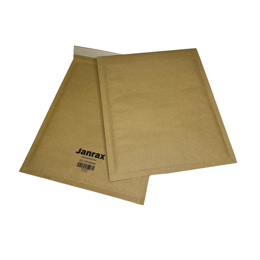 Bubble Lined Size 2/E Padded Brown Postal Envelope by Janrax