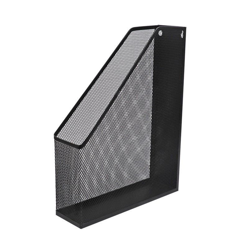 Wire Mesh Office Magazine Black Rack