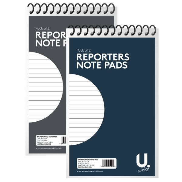 Pack of 3 5"x8" 40 Sheets Reporters Note Pads