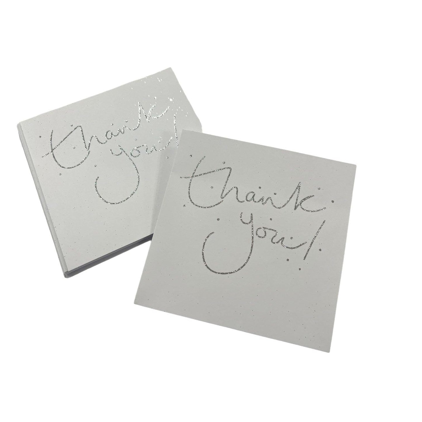 Pack of 16 Glitter Finished Thank You Cards by Carlton