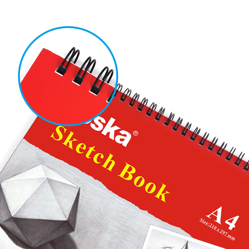 A4 Sketch Book Top Spiral Bound