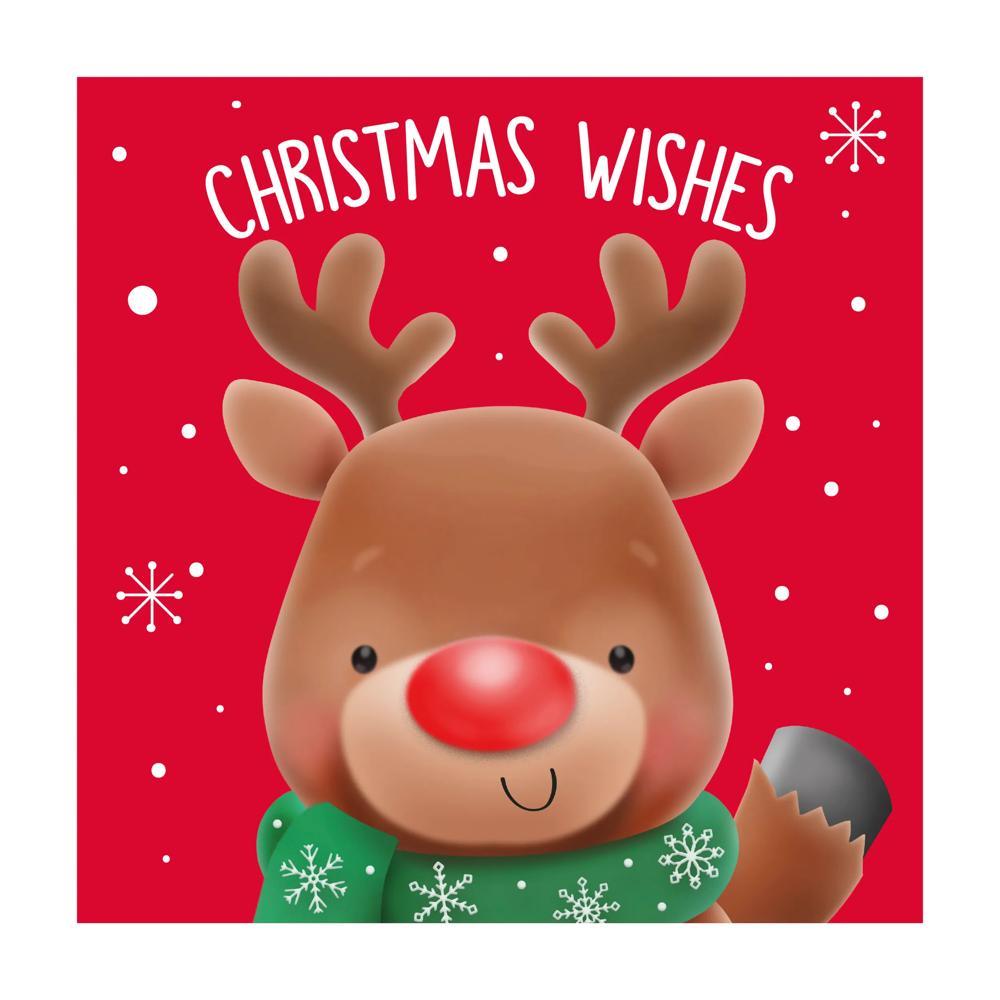 Pack of 20 Santa & Reindeer Christmas Box Cards