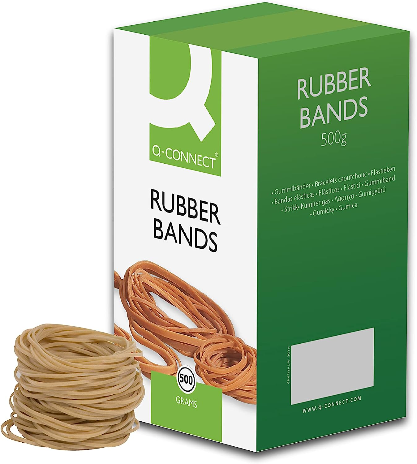 Q-Connect Rubber Bands Assorted Sizes 500g KF10577