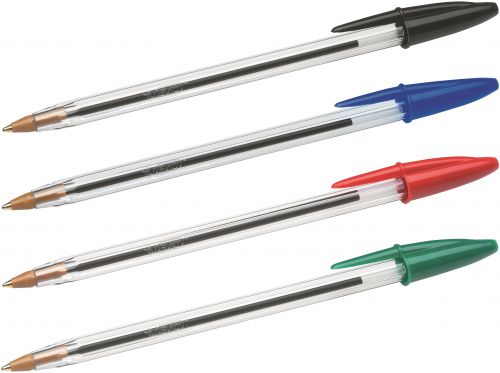 Pack of 10 Bic Cristal Medium Assorted Ballpoint Pens