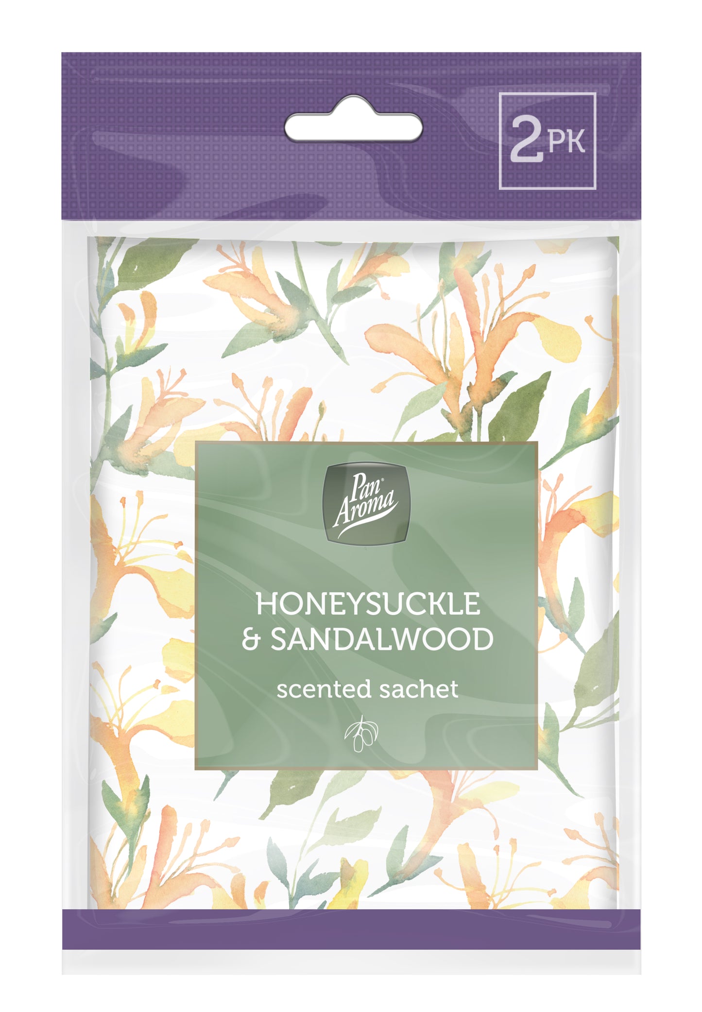 Pack of 2 Sandalwood & Honeysuckle Fragrance Sachet