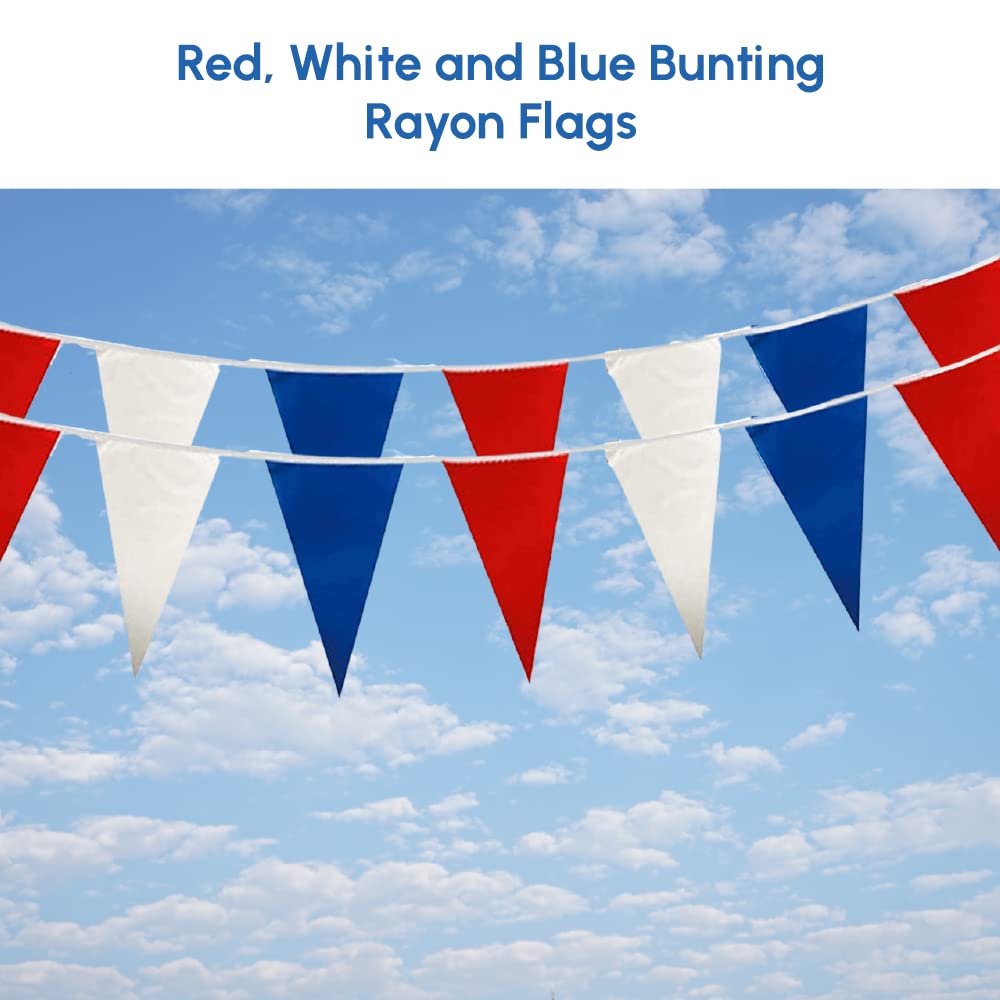 Red White and Blue 7m Bunting