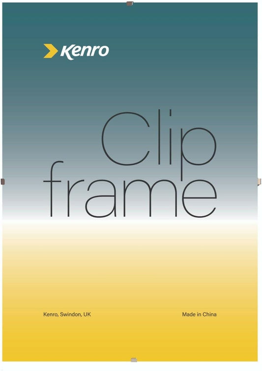 Kenro Clip Frame 20x27.5 / 50x70cm with Acrylic Front for Posters Certificates Drawings Illustrations