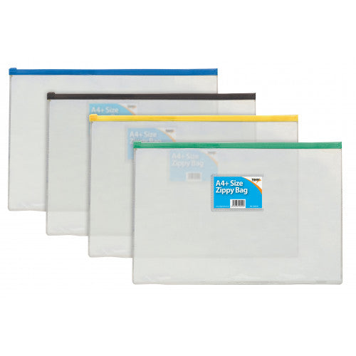 12 x Foolscap/A4+ Zippy Bag (Assorted)