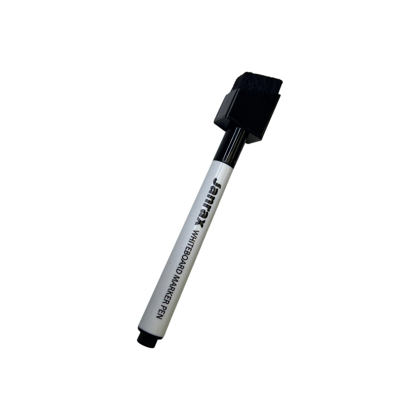 Pack of 12 Magnetic Whiteboard Black Marker Pens with Dry Wipe Eraser