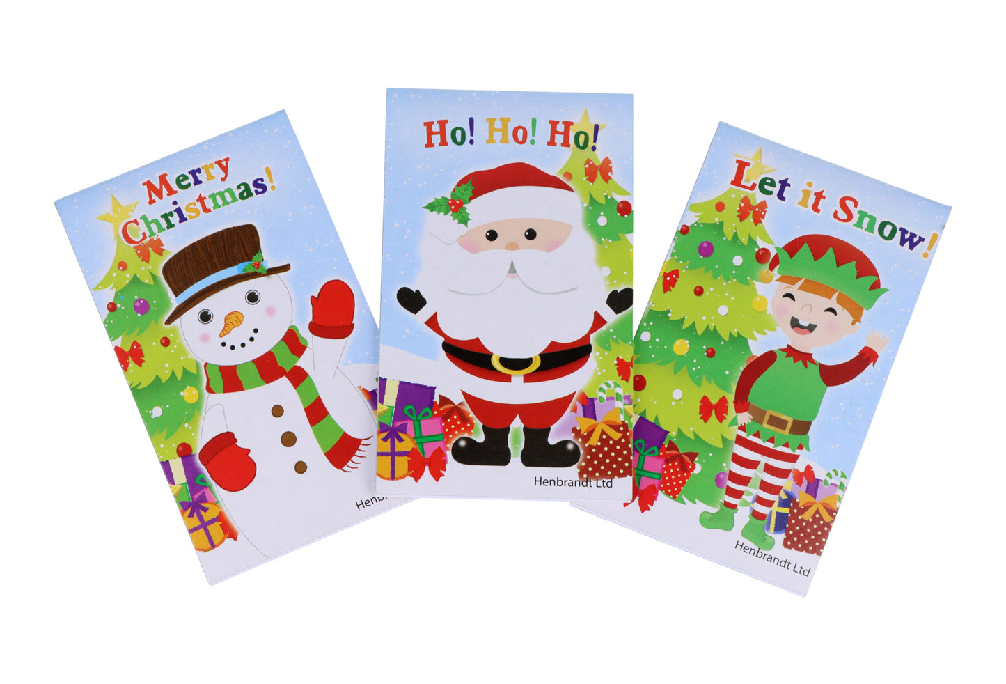 Box of 168 Mini Christmas Notebooks 9.3x5.5cm