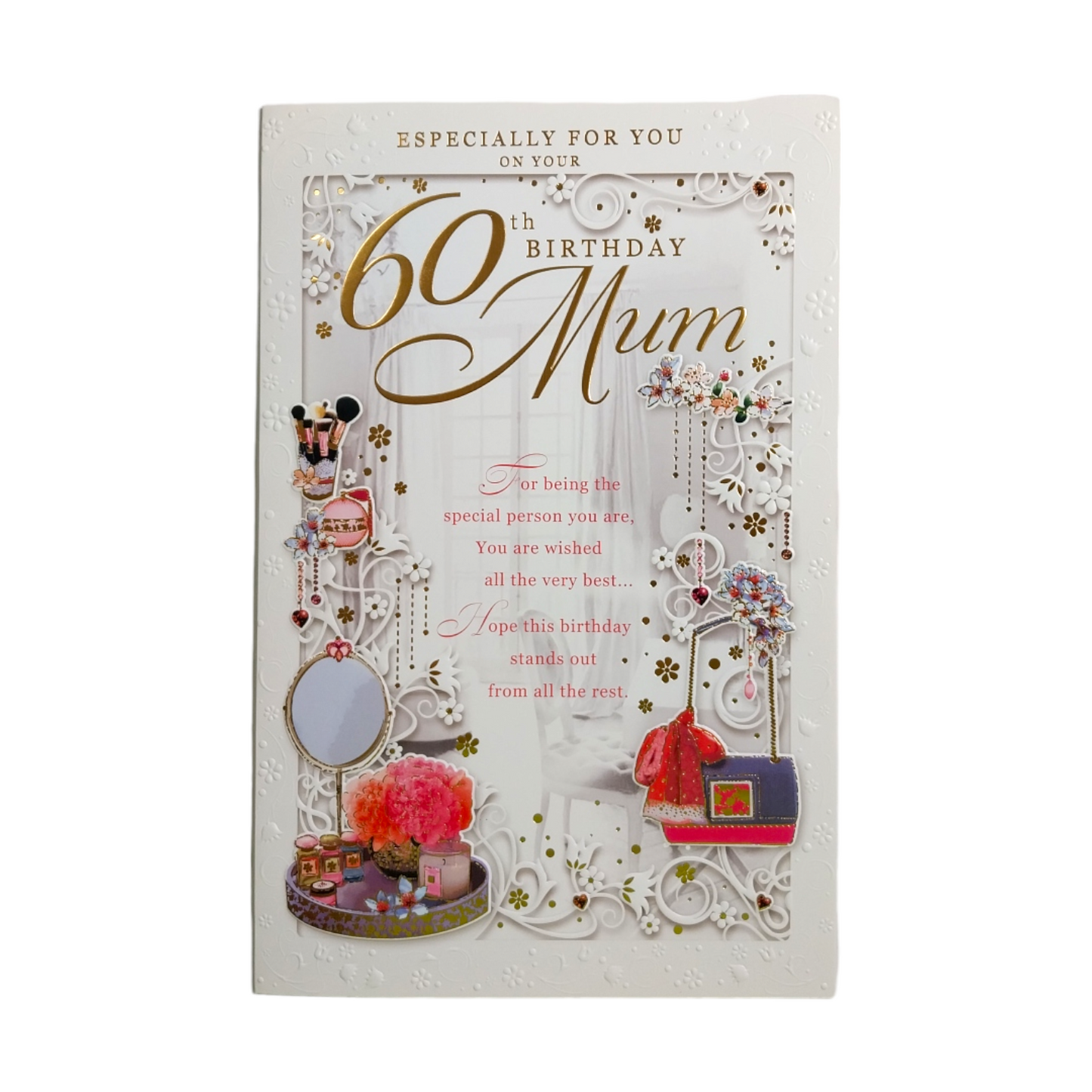 60th Birthday Mum Opacity Card