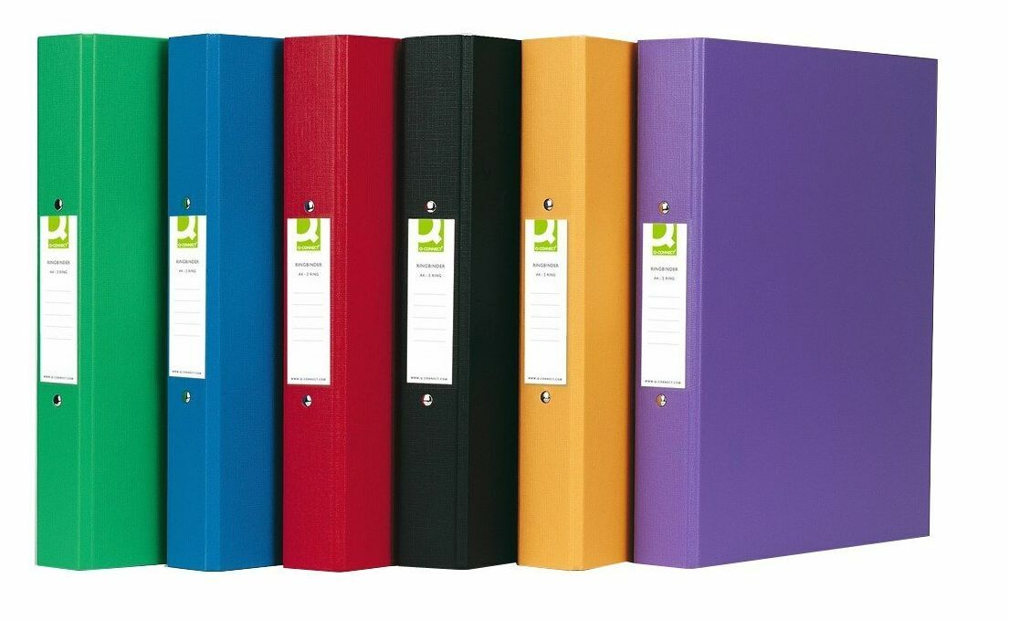 Pack of 10 A4 Purple 25mm Polypropylene 2 Ring Binders