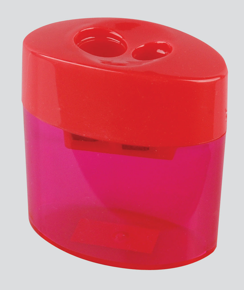 Single 2 Hole Cannister Pencil Sharpener