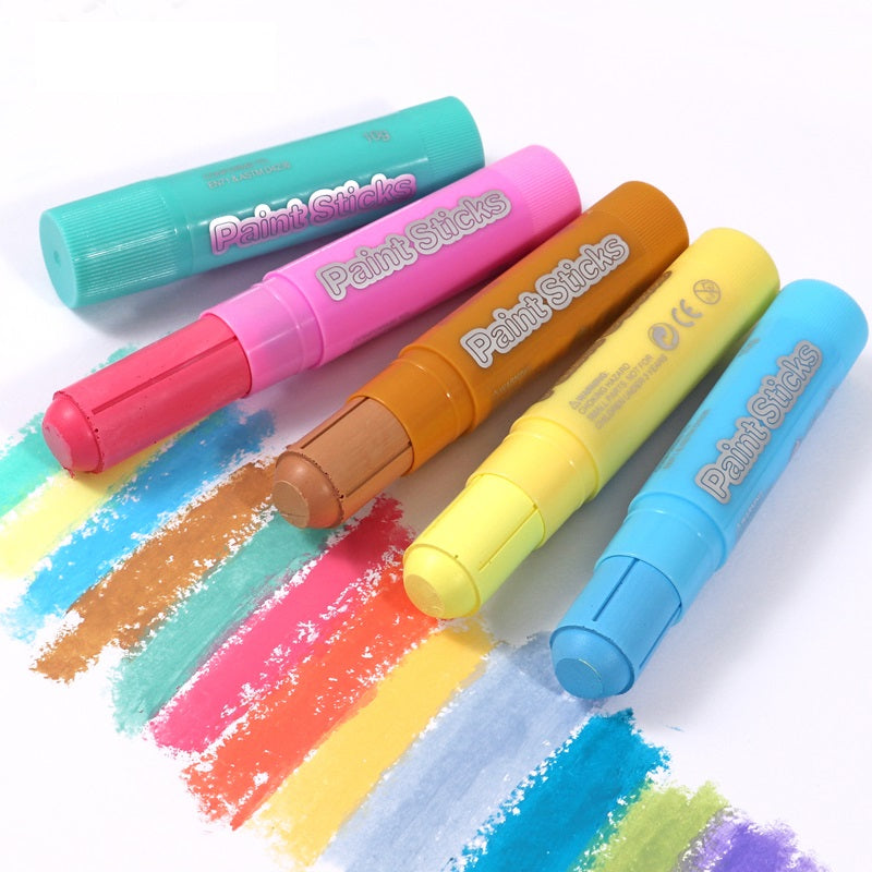 Pack of 12 Macaron Colour Paint Sticks