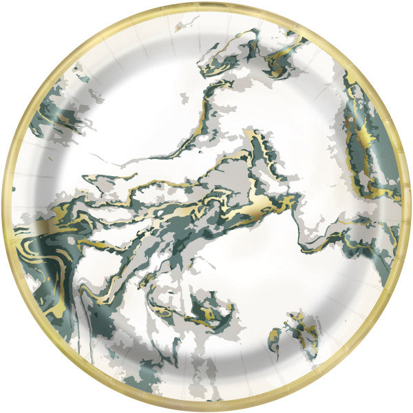 Pack of 10 Modern Christmas Round 9" Dinner Plates